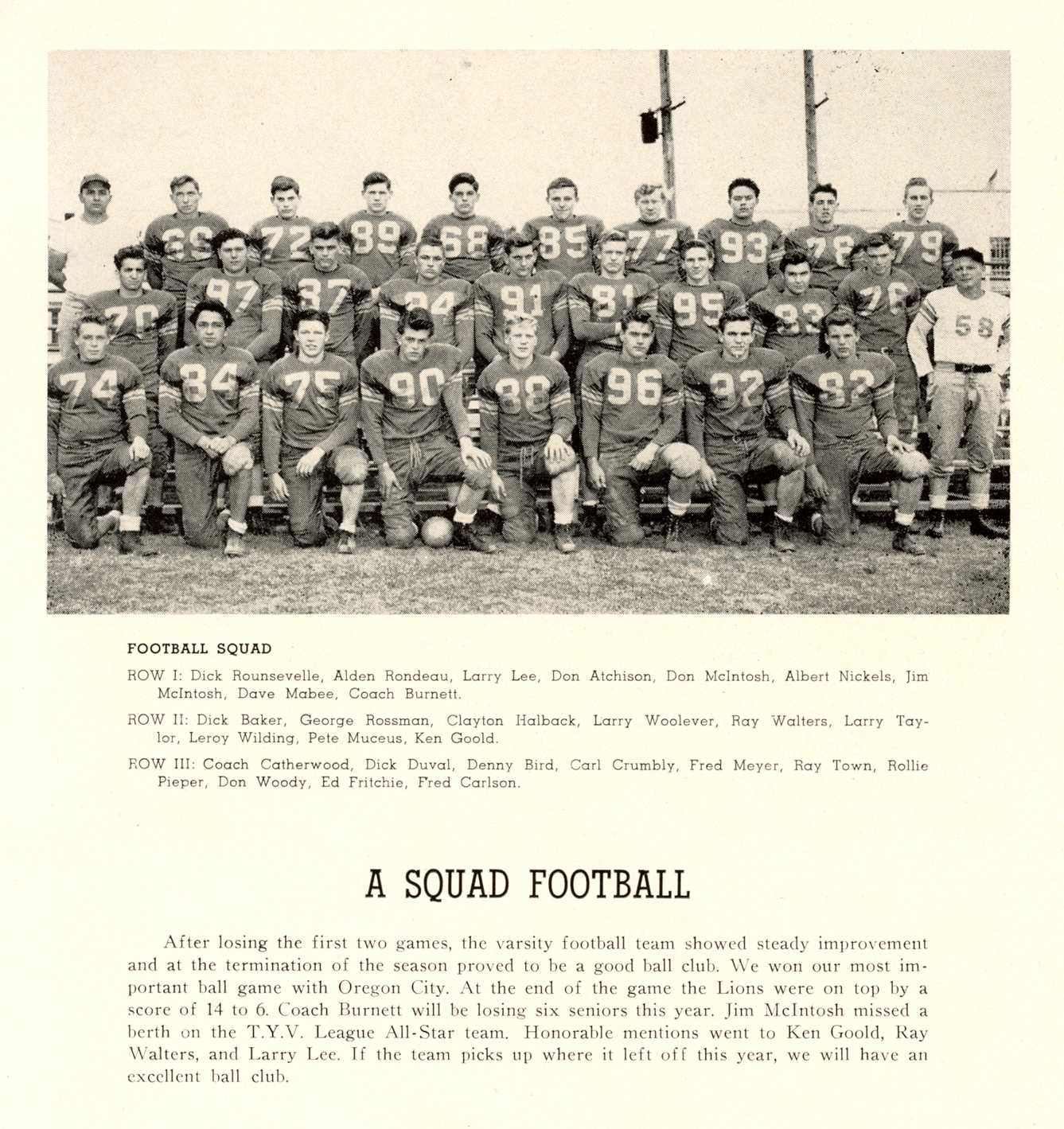 1949 football team 