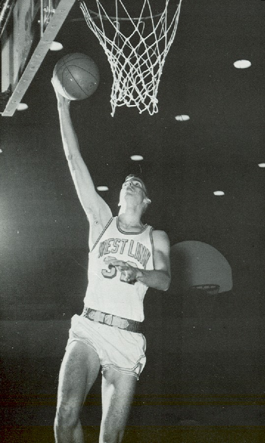 1966 varsity basketball player Jim Adams 