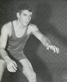 1966 varsity wrestler Larry Adams