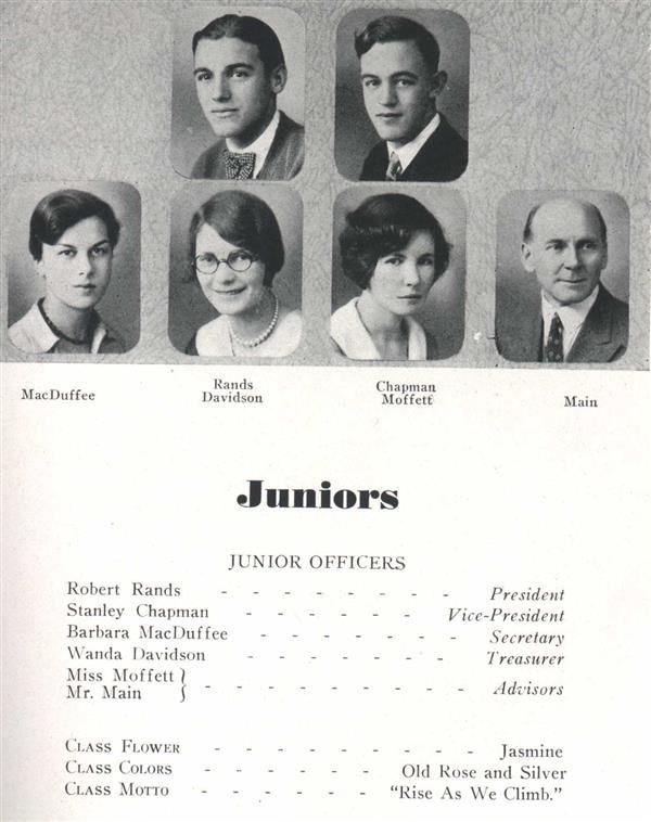1930 Junior Class council 