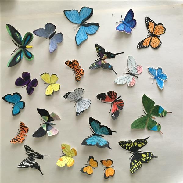 Mixed Media Butterflies