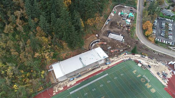 Air photo of site