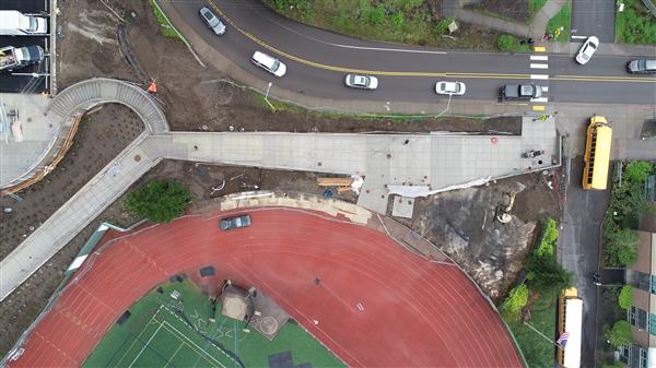 Drone photo of ramp