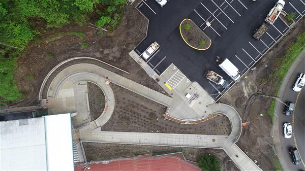 Drone photo of ramp