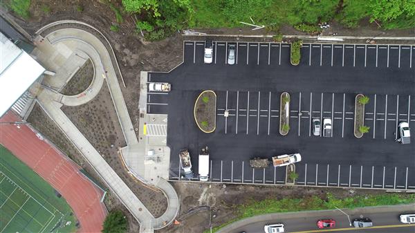 Drone photo of ramp