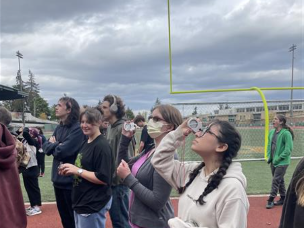Forest Management students use clinometers. A big thank you to ONREF for providing funds